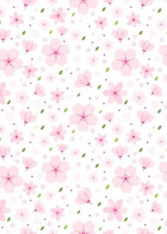 pink flowers and green leaves on a white background