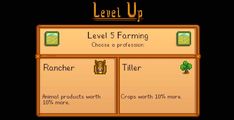 the level up screen in an old computer game