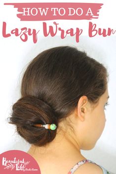 How to do an elegant Lazy Wrap Bun. Perfect solution for extra long hair! Lazy Wrap Bun Tutorial | Nautilus Bun | Lilla Rose | How to use a hair stick with a bun | Bun hairstyle #buntutorial #hairsticks Hairstyles For Extra Long Hair, Hairstyles For Super Long Hair, Easiest Hairstyles, Medium Hair Hairstyles