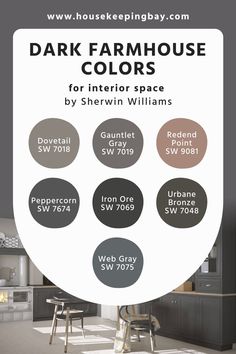 the dark farmhouse house colors for interior space by shelving williams