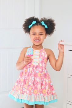 Girls Ice Cream Dress Girls Sweet Ice Cream Birthday dress. Perfect for a Two Sweet or a Four Ever Sweet birthday party theme! Grab the bloomers to complete the look! Cream Birthday Dress, Four Ever Sweet, Ice Cream Dress, Two Sweet, Sweet Birthday, Ice Cream Birthday, Dress Birthday, Girls Sweet, Birthday Dress