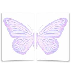 an open book with a pink butterfly on the front and back cover, in pastel colors