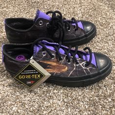 Rare New Converse Chuck Taylor Realtree X Chuck 70 Gtx Low Black Size Mens Size 6.5 Womens Size 8.5 Rare Converse, New Converse, Hype Shoes, Chuck 70, Converse Chuck, Converse Shoes, Chuck Taylor, Chuck Taylors, Men's Shoes