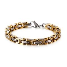 DUBAI GOLD STAINLESS STEEL BYZANTINE CHAIN BRACELETS FOR US $14.95: AN IRRESISTIBLE OFFER Yes, that's right.  Dubai Gold Stainless Steel Byzantine Chain Bracelets, one of our most popular items in the Men's Bracelets category, is on sale for only US $14.95! At this store, we want you to get the best quality and selection for the best price. So, let’s see what makes our offer on the Stainless Steel Byzantine Chain Bracelet so special! SEE MORE DETAILS Material: Metal Gender: Men Sounds tempting, Birthday Fashion, Chain Link Bracelet, Stainless Steel Bracelet, Ring Necklace, Link Bracelets, Chain Bracelet, Bracelets For Men, Chain Link, Ring Sets