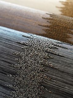 a close up view of some sort of woven material