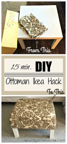 the diy ottoman ikea hacket is easy to make