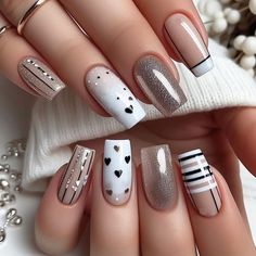 FREE SHIPPING ON ORDERS $9.95+ Buy 3 Get 1 More Free CODE: 4YOU Buy 5 Get 5 More Free CODE: 5FREE Gel Nails Designs 2024, Classy Nail Art Ideas, Girls Nail Designs, Fancy Nails Designs, Pretty Nail Art Designs, Pretty Nail Art, Glitter Nail Art, Classy Nails, Fancy Nails