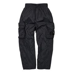 adidas Y-3 Shell Track Pants 'Black' FJ0378 Sportswear Cargo Pants For Streetwear, Black Sportswear Pants With Cargo Pockets, Sportswear Pants With Cargo Pockets For Streetwear, Black Cargo Pants For Sportswear, Cargo Pocket Pants For Streetwear, Sportswear Parachute Pants For Streetwear With Pockets, Adidas Joggers With Pockets For Streetwear, Black Nylon Cargo Pocket Joggers, Sportswear Style Bottoms With Cargo Pockets For Streetwear