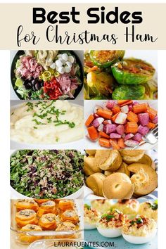 the best Christmas side dishes for ham Angel Eggs Recipe, Best Christmas Side Dishes, Side Dishes For Christmas, Dishes For Christmas, Paleo Sweet Potato Casserole, Sweet Potato Stacks, Creamy Mashed Potatoes Recipe, Side Dishes For Ham, Delicious Side Dishes