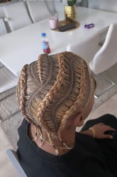 Braids With Beads Men, Easy Black Hairstyles Natural, Best Cornrow Hairstyles, Cornrow Ideas, Braided Designs, Amazing Braids