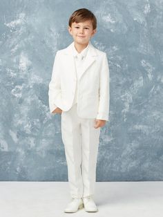 Boy's 5 Piece SLIM FIT Tuxedo Set - Choose Your Color & Size 4016 – Glass Slipper Formals