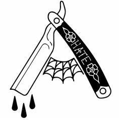 a spider webpage with an image of a knife