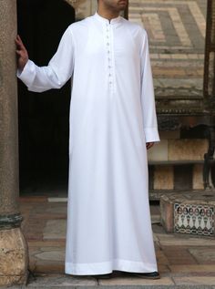 Classic Fitted Long Sleeve Kurta, Classic White Long Sleeve Kurta, Long Sleeve Kurta With Button Cuffs For Workwear, Classic Fitted Kurta For Workwear, Elegant Long Sleeve Kurta With Button Cuffs, Classic Long Sleeve Kurta With Buttons, White Semi-formal Outerwear With Button Cuffs, Formal Long Sleeve Kurta With Buttons, White Long Sleeve Kurta With Buttons