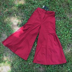 Wide Leg Red Dress Pants From Saudi Arabian Label It’s Mine. Red Dress Pants, Pants Color, Dress Pants, Red Dress, Pant Jumpsuit, Wide Leg, Pants For Women, Pants, Red