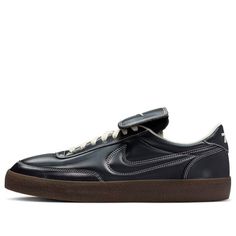 Nike Killshot 2 Premium 'Black' HQ3489-010 Nike Kill Shot 2 Premium, Limited Edition Sneakers, Sport Sneakers, Street Style Outfit, Black And Brown, Black Leather, Nike, Sneakers, Leather