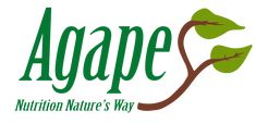 the logo for agape nutrition nature's way