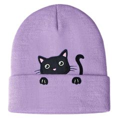 PRICES MAY VARY. 100% Acrylic Made in the USA Pull-On closure Machine Wash Introducing our adorable cute Cat Beanie for adults, featuring premium embroidered smile sad faces! Crafted with care and attention to detail, these beanies are the perfect blend of style and comfort. Made from high-quality acrylic materials, our beanies offer warmth and coziness during the chilly winter months. The premium embroidery adds a touch of charm, making these beanies stand out from the crowd. Each beanie featur Knitted Hats For Women, Chicken Hats, Anime Hats, Stocking Stuffers For Women, Cat Beanie, Bobble Hats, Women's Beanie, Winter Hats For Women, Knit Beanie Hat