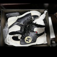 Gucci High Top Sneaker Good Condition Coming With Box. Rare Find It Anymore That Like Collection Shoe. Gucci High Top, Gucci High Top Sneakers, Gucci High Tops, Shoes Gucci, High Top Sneaker, Gucci Shoes, High Top, Top Sneakers, High Top Sneakers