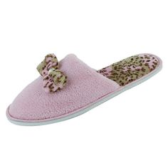 Leopard Print Warm House Indoor Winter Close Toe Slip on Slipper Size: M (7-8).  Color: Pink.  Gender: female.  Age Group: adult. Slide Slippers, Team Blue, Womens Slides, House Slippers, 7 11, Womens Slippers, Pretty Woman, Gender Female, Clothing And Shoes