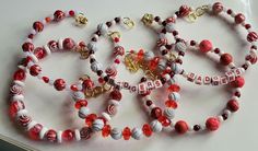 Show your Badger Pride with one of these fun Red and White bracelets. Personalized Themed Red Bracelets, Red Novelty Beaded Bracelets For Friendship, Red Personalized Bracelets For Team Spirit, Red White Bracelet, Hand-strung Red Beaded Bracelets As Gift, Sports Bracelet, White Bracelets, Bracelet Gift, Friendship Bracelets