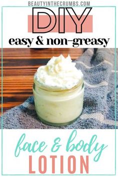 All Natural Diy Products, Diy Shea Butter Face Moisturizer, Diy Body Butter Non Greasy, Lotion Bar Recipes Non Greasy, Diy Natural Lotion, Diy Face Lotion, Homemade Face Lotion, Face Butter