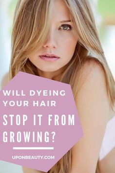 Will dyeing your hair stop it from growing? Read this post to find out! #hair #hairgrowth #hairdye #haircolor Heat Protectant Spray, Breaking Hair, Hair Healthy