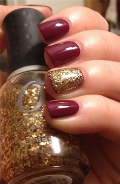 Get Your Autumn on with This Fall-inspired Nail Art ... Catrice Nailpolish, Nails Polish, Shellac Nails, Fall Nail Art, Essie Nail, Nails Inc, Cute Nail Designs