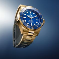 Introducing the new @Rolex Deepsea in 18ct yellow gold featuring a 60-minute graduated Cerachrom bezel insert in blue ceramic. Its blue lacquer dial bears the name ‘DEEPSEA’ in powdered yellow. 

#AlexandersJwlrs
#OfficialRolexJeweler
#Rolex #RolexDeepsea #WatchesandWonders2024 Divers Watch, Diamond Education, Milwaukee Wi