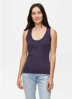 Layered or alone, this Michael Stars tank will be your closet MVP. The Nelly tank is crafted in soft ribbed fabric and features a slightly fitted silhouette with a flattering scoop neckline and wide trim. Tuck into trousers or layer with your favorite jacket. Made in the USA 100% Cotton Jersey Machine Washable & Dryable One Size Fits Most Michael Stars, Cotton Tank Top, Fitted Silhouette, Ribbed Fabric, Paloma, Scoop Neckline, Basic Tank Top, Tank Tops Women, Scoop Neck