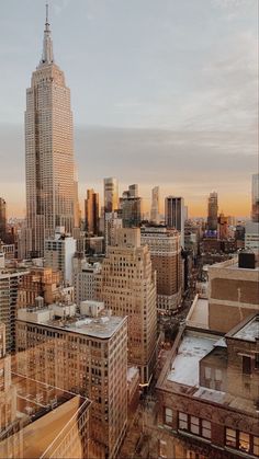 the city is full of tall buildings and skyscrapers