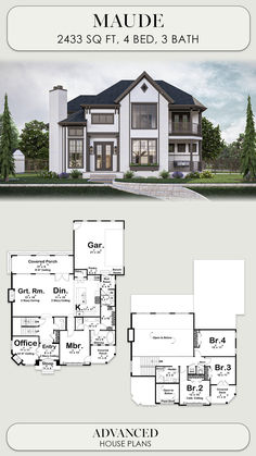 the floor plan for this luxury home