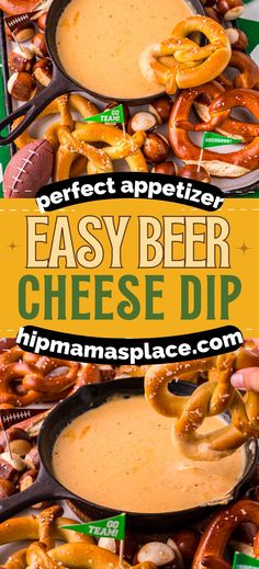 Easy Beer Cheese Dip Beer Cheese Dip For Pretzels, Beer Cheese Recipe, Cream Cheese Recipes Dip, Cheesy Appetizer, Kitchen Tricks