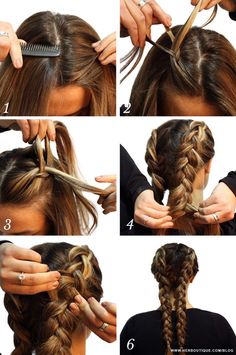 Two Braids Tutorial, Hairdo Tutorial, Braids Tutorial, Two Braid Hairstyles, Hair Kids, Two Braids