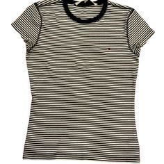 Tommy Hilfiger Short Sleeve Thin Stripes Black And White Tee Shirt Sz S Condition: Excellent Please Check Closely Photos For Details And Measurements Of The Item Listed As They Are Pictures Of The Piece You Will Receive . I Do Not Use Stock Photos -Fast Shipping - First Owner - Smoke And Pets Free Environment All Items ( Except New With Tags ) Are Dry Cleaned, Laundered, Or Dust /Shine / Etc Fully Cleaned Prior To Shipping. Stripes Black And White, White Tee Shirt, Black And White Tees, White Tee Shirts, Tommy Hilfiger Shorts, Tommy Hilfiger Tops, White Tee, Tee Shirt, Tommy Hilfiger