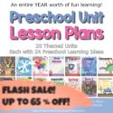 an advertisement for the preschool unit lesson plans