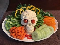 Halloween Veggie Tray, Halloween Fest, Vegetable Tray, Halloween Party Snacks