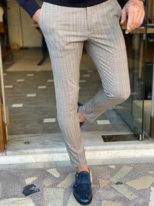 Slim Fit Ankle-length Pants For Business Casual, Tailored Casual Long Pants, Casual Tailored Full Length Bottoms, Full Length Business Casual Summer Pants, Full Length Smart Casual Summer Pants, Tailored Full-length Casual Bottoms, Full Length Pants For Business Casual In Summer, Fitted Casual Dress Pants, Casual Fitted Full Length Dress Pants