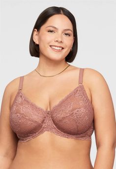 Muse Full Cup Lace Bra – Montelle Intimates Designer Bra, Full Cup Bra, Sport Bra Top, The Muse, Full Coverage Bra, Cup Bra, Mesh Bag, Bra Cups, Stretch Lace