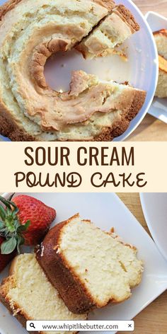 this is an image of sour cream pound cake