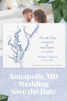 save the date cards with flowers and greenery