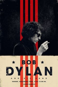 Gig poster for Bob Dylan show at the Aragon Ballroom Adam Boston 2009. #posterdesign #book #poster #design Bob Dylan Poster, Flyer Dj, Concert Poster Design, Blond Amsterdam, Event Posters, Tame Impala, Band Rock, Musica Rock, Rock N’roll