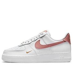 (WMNS) Nike Air Force 1 '07 Essential 'White Rust Pink' CZ0270-103 (AF1/SNKR/Skate/Low Top/Women's) Nike Air Force 1 07, Air Force 1 Low, Nike Air Force 1, Air Force 1, Nike Air Force, Low Top, Air Force, Nike Women, Nike Air