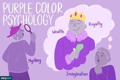 Effects of the Color Purple on Mood and Behavior Purple Bedroom Paint, Purple Color Meaning, Color Psychology Personality, Personalized Coloring Book, Colour Psychology, Color Symbolism, Color Personality