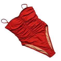 Nwt J Crew Ruched Sweetheart Bathing Suit Size 14 Red Ruched On Front, Back And Sides Spaghetti Straps Removable Straps Cups And Side Wire Sewn In For Support Reasonable Offers Are Welcome. Red Ruched Swimwear For Party, Red Ruched One-piece Swimwear, Red Ruched Sleeveless Swimwear, Bathing Suit One Piece, Bathing Suits One Piece, Bathing Suit, Womens Swim, Bathing Suits, Spaghetti Strap