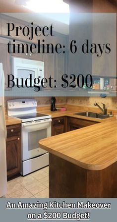 an amazing kitchen makeover on $ 200 budget