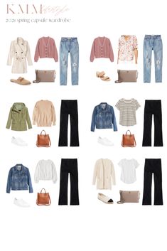 2021 Spring Capsule Wardrobe | KMM Lifestyle Outfits For Japan, Spring Outfits Japan, Pnw Trip, Capsule Wardrobe 2023, Create Capsule Wardrobe, 60 Outfits, Japan Outfits, Spring Summer Capsule Wardrobe, Classic Capsule Wardrobe