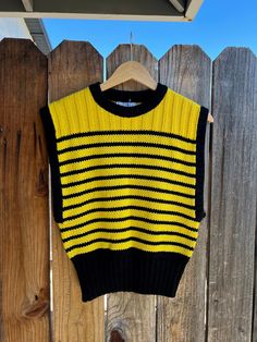 🐝 Verenza by Perrie, size small Super cute 80s/90s knit vest/top  100% acrylic Excellent condition Measurements  Shoulder to shoulder: 17" Ptp: 20.5" Length: 21.5" Retro Black Winter Vest, Retro Sleeveless Winter Sweater, Retro Sleeveless Sweater For Winter, Retro Crew Neck Sweater Vest For Fall, Retro Sleeveless Knit Sweater, Knitted Crew Neck Vest, 90s Sleeveless Vest For Fall, Retro Winter Knit Vest, Retro Knit Sweater Vest For Spring