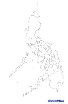 an outline map of the philippines