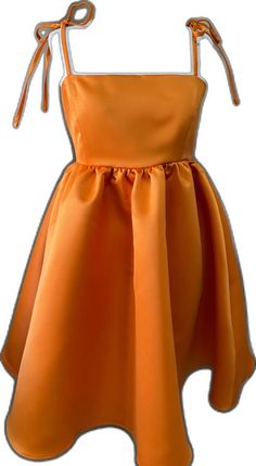 Orange Puff Sleeve Party Dress, Orange Puff Sleeve Dress For Party, Fairy Fancy Dress, Strap Skirt, Dress Fancy, Dress Fairy, Balloon Dress, Puff Dress, Fairy Dress