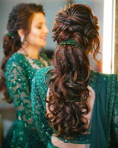 Short Hair Afro, Reception Hairstyles, Bridal Ponytail, Hairstyles For Gowns, Engagement Hairstyles, Bridal Hairdo, Bridal Hair Buns, Indian Wedding Hairstyles, Braided Hairstyle